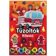 Tűzoltók kifestőfüzet matricákkal 16+2 oldal