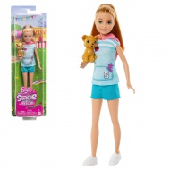 Barbie: Stacie to the Rescue - Világosbarna hajú baba kiskutyussal - Mattel