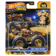 Hot Wheels Monster Trucks: Tiger Shark bajnok kisautó serleggel 1/64 - Mattel