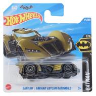 Hot Wheels: Batman Arkham Asylum Batmobile aranysárga kisautó 1/64 - Mattel