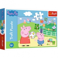 Peppa malac: Móka a barátokkal puzzle 60db-os - Trefl