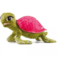 Schleich: Rózsaszín zafír teknős figura (70759)