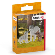 Schleich: Wild Life - Farkas anya kölykökkel figura szett (42472)