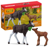 Schleich: Wild Life - Jávorszarvas borjúval figura szett (42629)