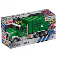 Mega Truck: Szelektív hulladékszállító kamion fénnyel és hanggal 40x14x21cm