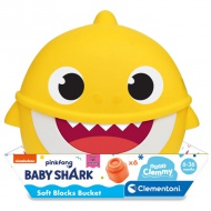 Baby Shark építőkocka tárolóban - Clementoni