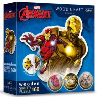 Wood Craft: Marvel Bosszúállók - Vasember 160 db-os prémium fa puzzle - Trefl