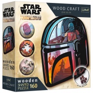 Wood Craft: Star Wars - A Mandalorián 160 db-os prémium fa puzzle - Trefl