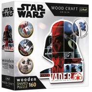 Wood Craft: Star Wars - Darth Vader 160 db-os prémium fa puzzle - Trefl