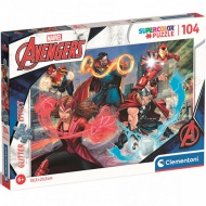 Marvel: Bosszúállók Supercolor csillámos-puzzle 104db-os - Clementoni