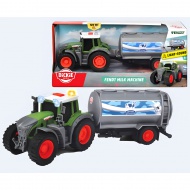 Fendt Farm traktor tejszállító utánfutóval 26cm - Dickie Toys