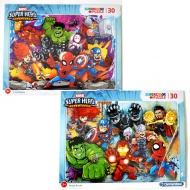 Marvel szuperhősök keretes 30 db-os puzzle - Clementoni