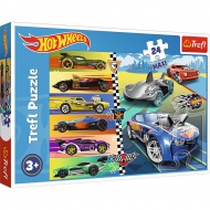 Gyors Hot Wheels autók 24 db-os Maxi puzzle - Trefl