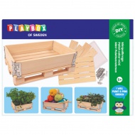 PlayBox: Raklap láda fából 18x28x8,65cm