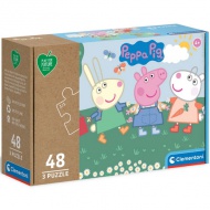 Peppa malac Play for Future puzzle 3x48db-os - Clementoni