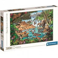 Afrikai Vízlelőhely HQC puzzle 3000db-os - Clementoni