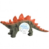 Dino World: Vinyl anyagú hangot adó Stegosaurus dinoszaurusz figura pamut töltéssel 35cm-es méretben