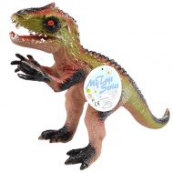 Dino World: Vinyl anyagú hangot adó Velociraptor dinoszaurusz figura pamut töltéssel 35cm