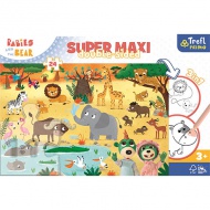 Treflik szafarin SuperMaxi kétoldalas 3 az 1-ben puzzle 24db-os