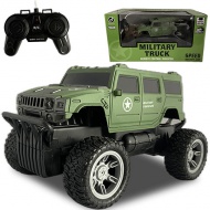 RC Off-Road Military távirányítós katonai Hummer fénnyel 27 MHz 22cm 1/16-os méretarány