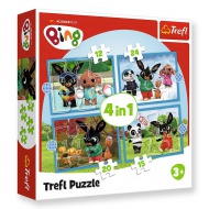 Bing és barátai Boldog Bing 4 az 1-ben puzzle szett - Trefl