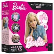 Wood Craft Junior: Csodálatos Barbie baba fa puzzle 50db-os - Trefl