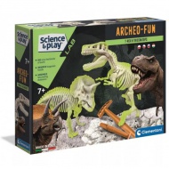 Science&amp;Play: Archeofun Világító T-rex és Triceratops régész szett - Clementoni