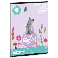 Ars Una: Cute Animals - Kitten cicás 1.osztályos vonalas füzet A/5