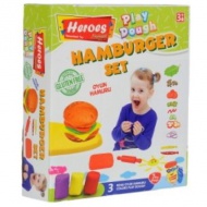 Play-Dough: Heroes Hamburger gyurma szett 7db-os