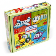 Az első puzzle-öm: Közlekedés 4 az 1-ben baby puzzle