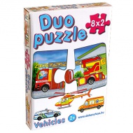 DUO Puzzle SOS járművekkel - D-Toys