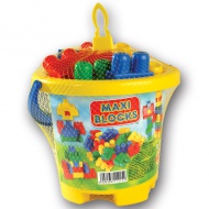 Maxi Blocks vödrös 24 db-os építőkockák - D-Toys