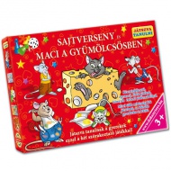 Sajtverseny és Maci a gyümölcsösben készségfejlesztő társasjáték - D-Toys