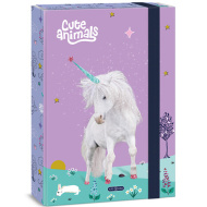 Ars Una Cute Animals-unicorn gumis füzetbox A/4