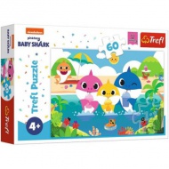 Baby Shark: Vakáción a család- Együtt a csapat 60db-os puzzle - Trefl