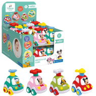 Clementoni Baby: Press&amp;Go kisautó Disney karakter figurával négyféle változatban 1db