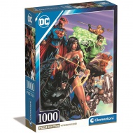 DC Comics: Az igazság ligája 1000db-os Compact puzzle 50x70cm - Clementoni