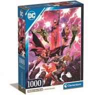 DC Comics: Az igazság ligája képregény 1000db-os Compact puzzle 50x70cm - Clementoni