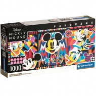 Disney: Mickey Egér klasszikus 1000db-os panoráma puzzle 98x33cm - Clementoni