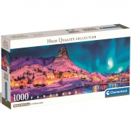 Színes téli éjszaka 1000db-os HQC panoráma puzzle 98x33cm - Clementoni