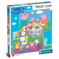 Peppa Malac 2x60db-os puzzle - Clementoni