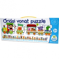 Óriási vonat puzzle betűkkel és számokkal - D-Toys