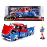 DC Comics Bombshells - Supergirl: 1956 Ford F-100 Pickup fém autómodell 1/24 - Simba Toys