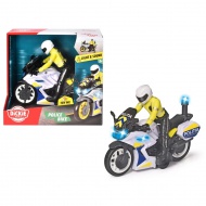 Rendőr motorbicikli fénnyel és hanggal 17cm - Dickie Toys