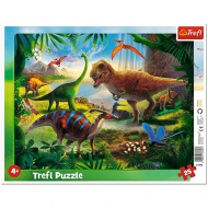 Dinoszauruszok 25 db-os keretes puzzle - Trefl