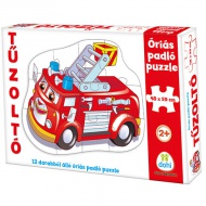 Tűzoltóautó óriás padló puzzle 12db-os