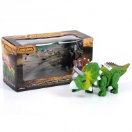 Elemes triceratops figura fénnyel 25cm