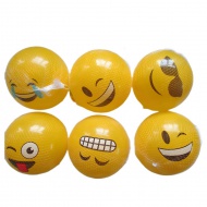 Emoji mintás gumilabda 23cm-es többféle változatban