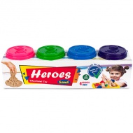 Kinetic Sand: 4db-os tégelyes homokgyurma szett 4x200g