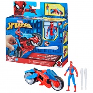 Marvel: Pókember - Web Blast Cycle Pókember motorja figurával - Hasbro